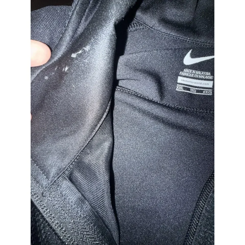 Nike Dri-FIT Track Jacket Men’s XXL Black Full Zip Athletic Running Jacket Coat
